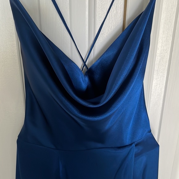 Galina Signature blue dress from David’s Bridal. Size 0. With pockets - Picture 5 of 11